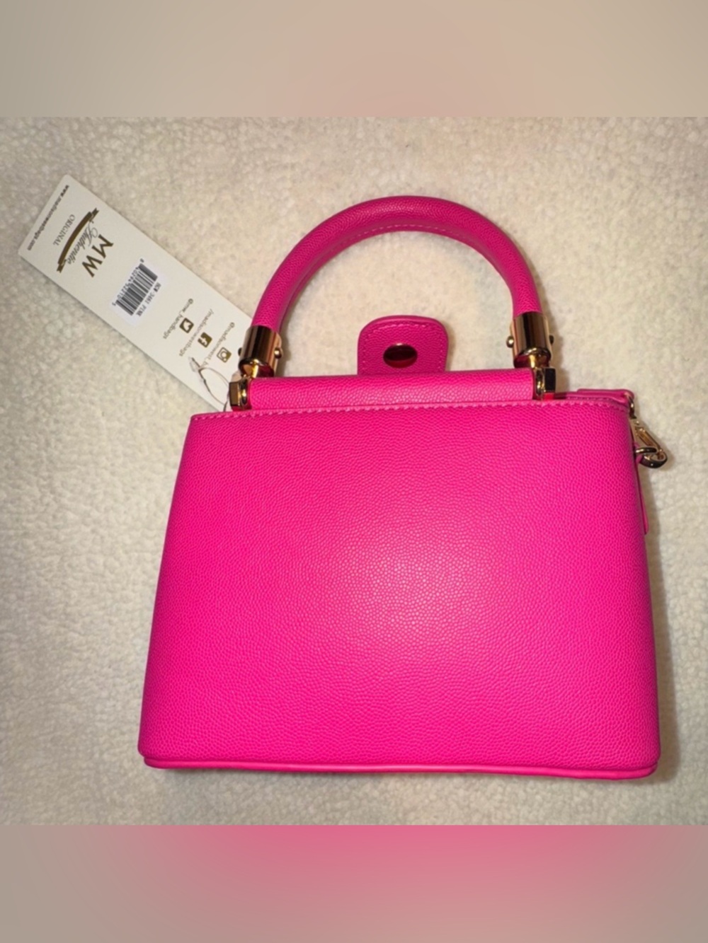 Madison West Women’s Pink Mini Bag with Structured Design, NEW